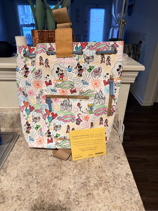 Dooney & Bourke Handbags - Dooney & Bourke Disney White Multi-Color Character pickleball ba